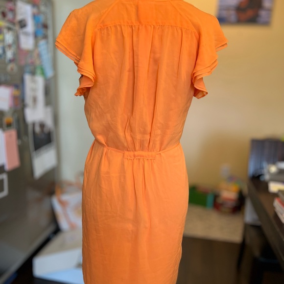 Bright Orange Ruffled Sundress - Picture 5 of 6